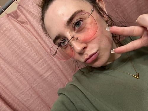 Customer photo review of Shelly Eyeglasses