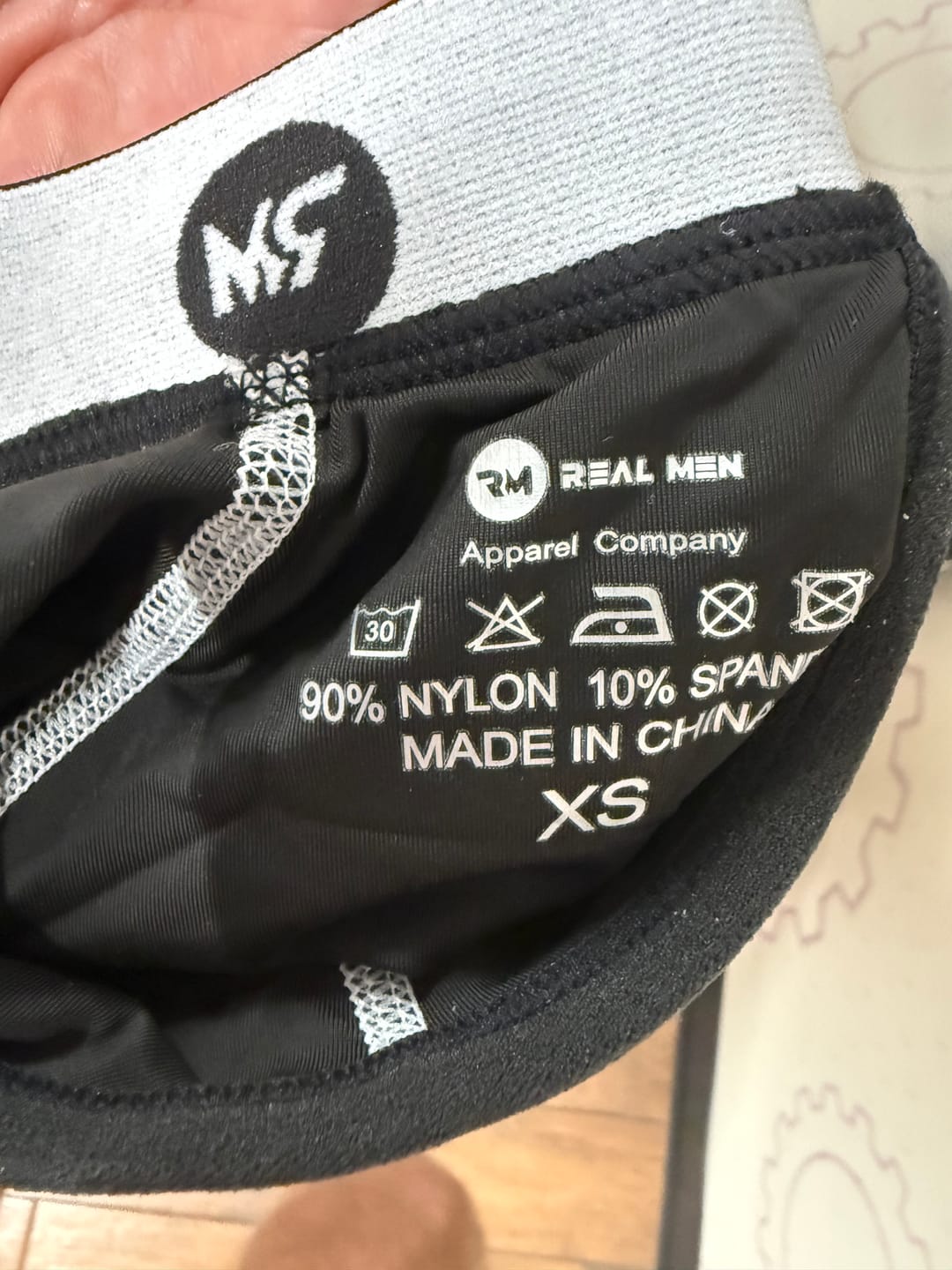 Customer photo review of Nylon 0in Strapless Jocks No Fly 1pk Gunmetal Gray
