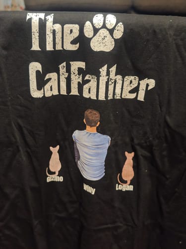 Customer photo review of The Petfather - Camiseta personalizada