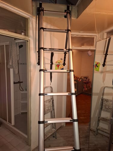 Customer photo review of Telescopic Loft Ladder 2.30m - 2.70m