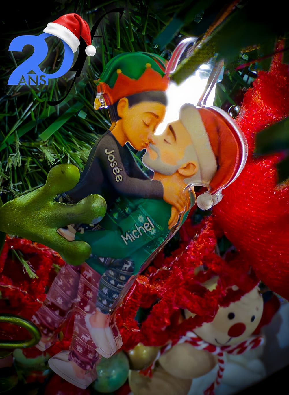 Customer photo review of Christmas Gifts For Husband And Wife - Personalized Acrylic Ornament