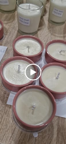 Customer video review of MECHAS PARA VELAS ENCERADAS Y CORTADAS A MEDIDA