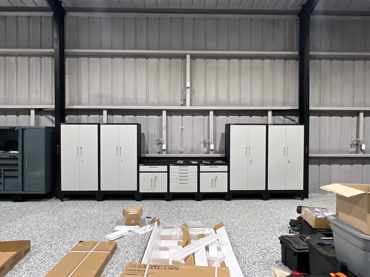 Customer photo review of Garage Gear Locker in Gray