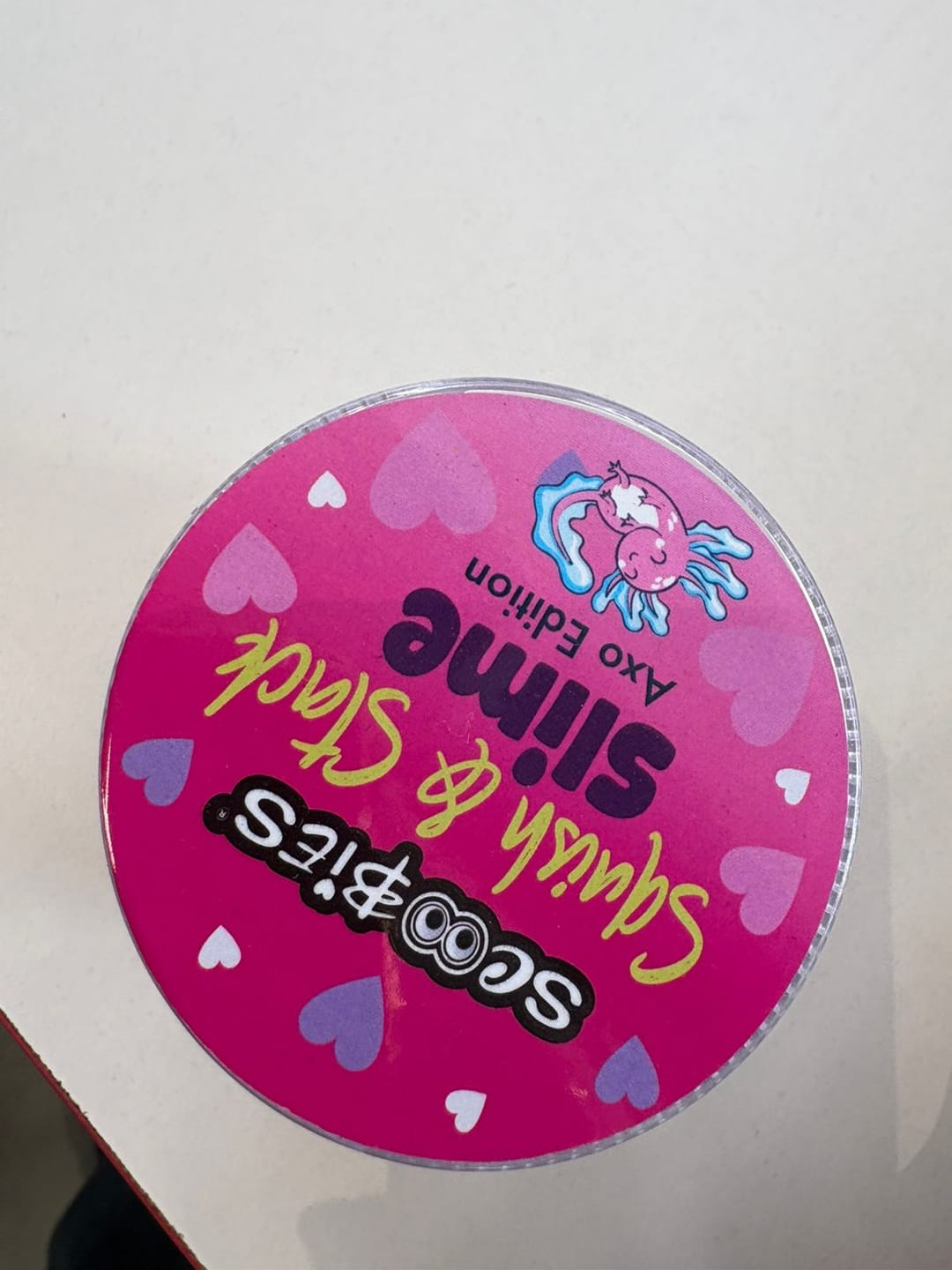 Customer photo review of Scoobies Squish & Stack Pink & Purple AXO Slime Set, 2 Glittery Slimes + 1 Sparkle Box | with Surprise Toy, Safe Sensory Fun for Kids 3+