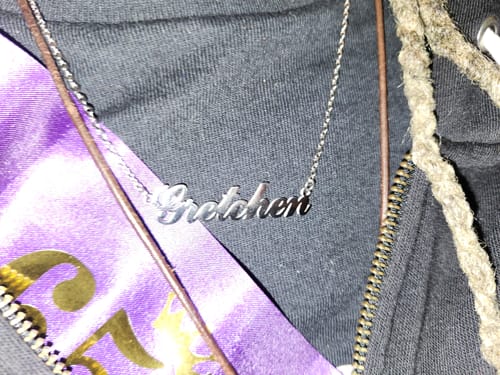 Customer photo review of Personalized Name Necklace