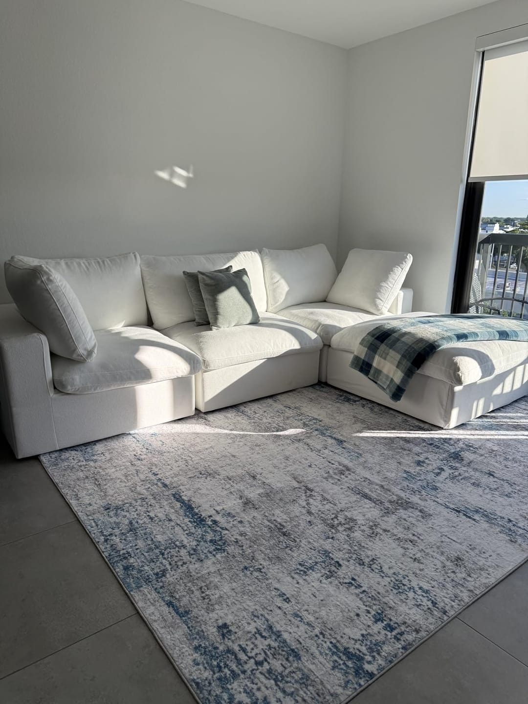 Customer photo review of Classic Modular 3-Seater Sectional in White