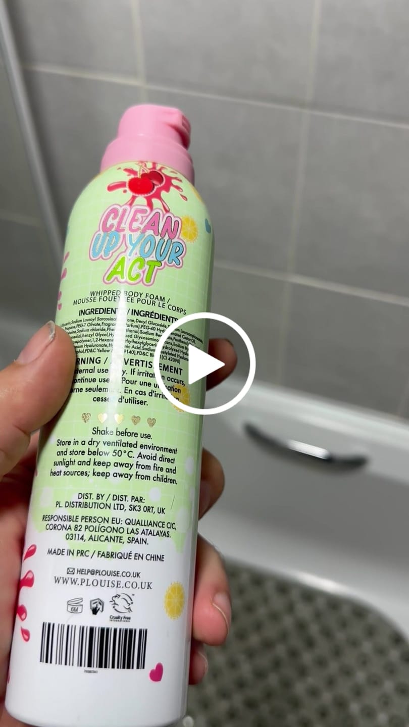 Customer video review of P.Louise Clean Up Your Act Whipped Body Foam