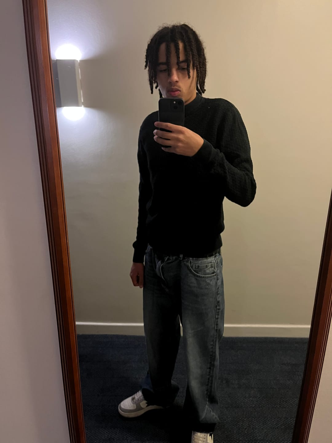 Customer photo review of Relaxed Ripple Denim - Classic Blue