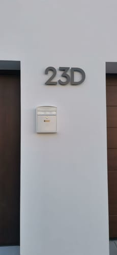 Customer photo review of Numeri e lettere singole 3D