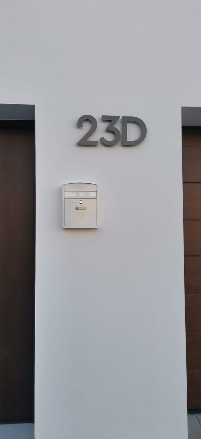 Customer photo review of Numeri e lettere singole 3D