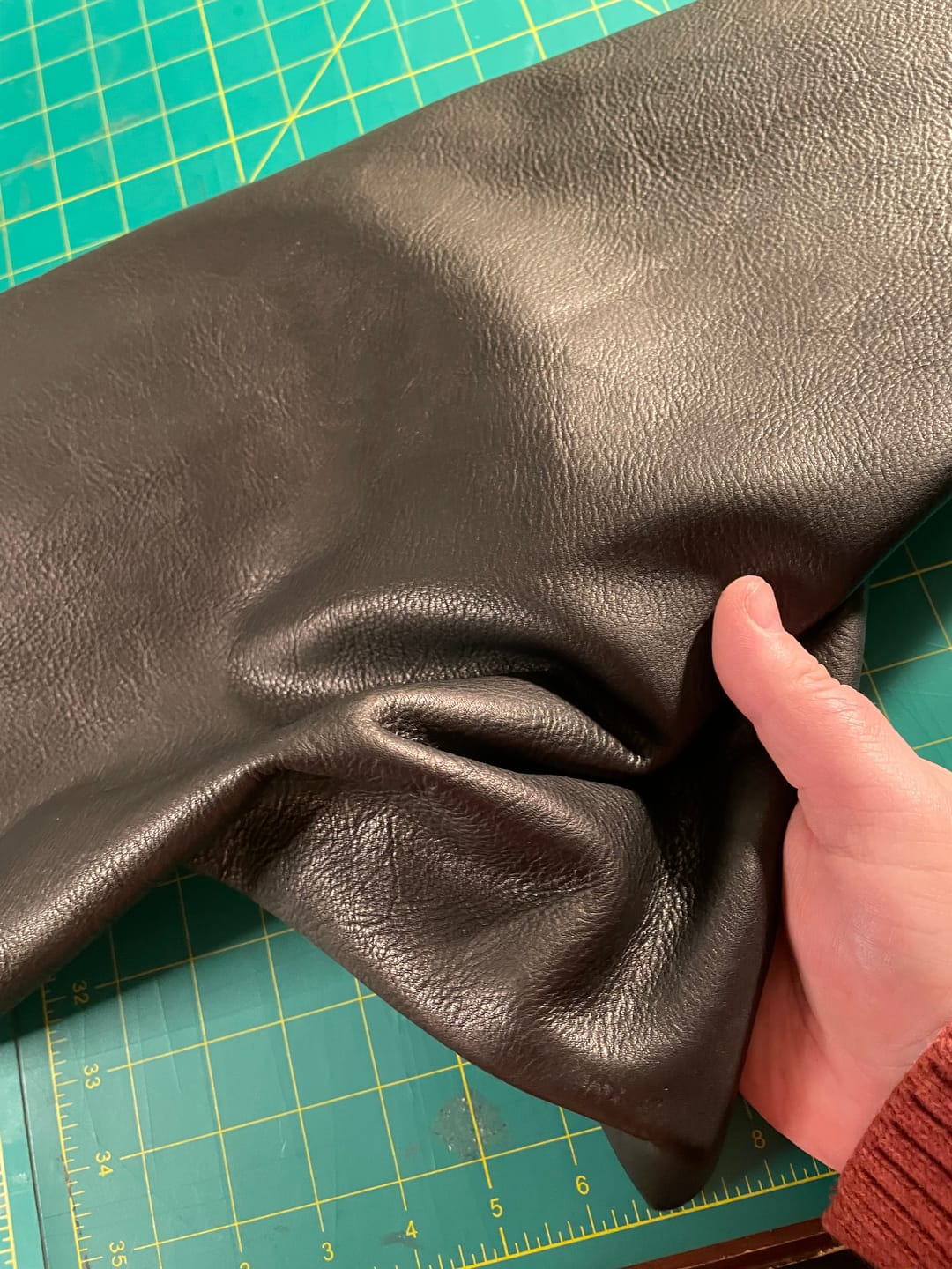 Customer photo review of Veg Line - Soft Veg-Tan Cowhide, 3.5-4 oz | 15+ Colors
