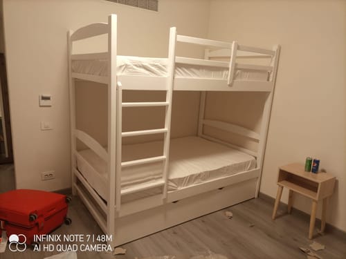 Customer photo review of سرير شيك هومز ثلاث أدوار خشب طبيعي 120×200سم - SHR251