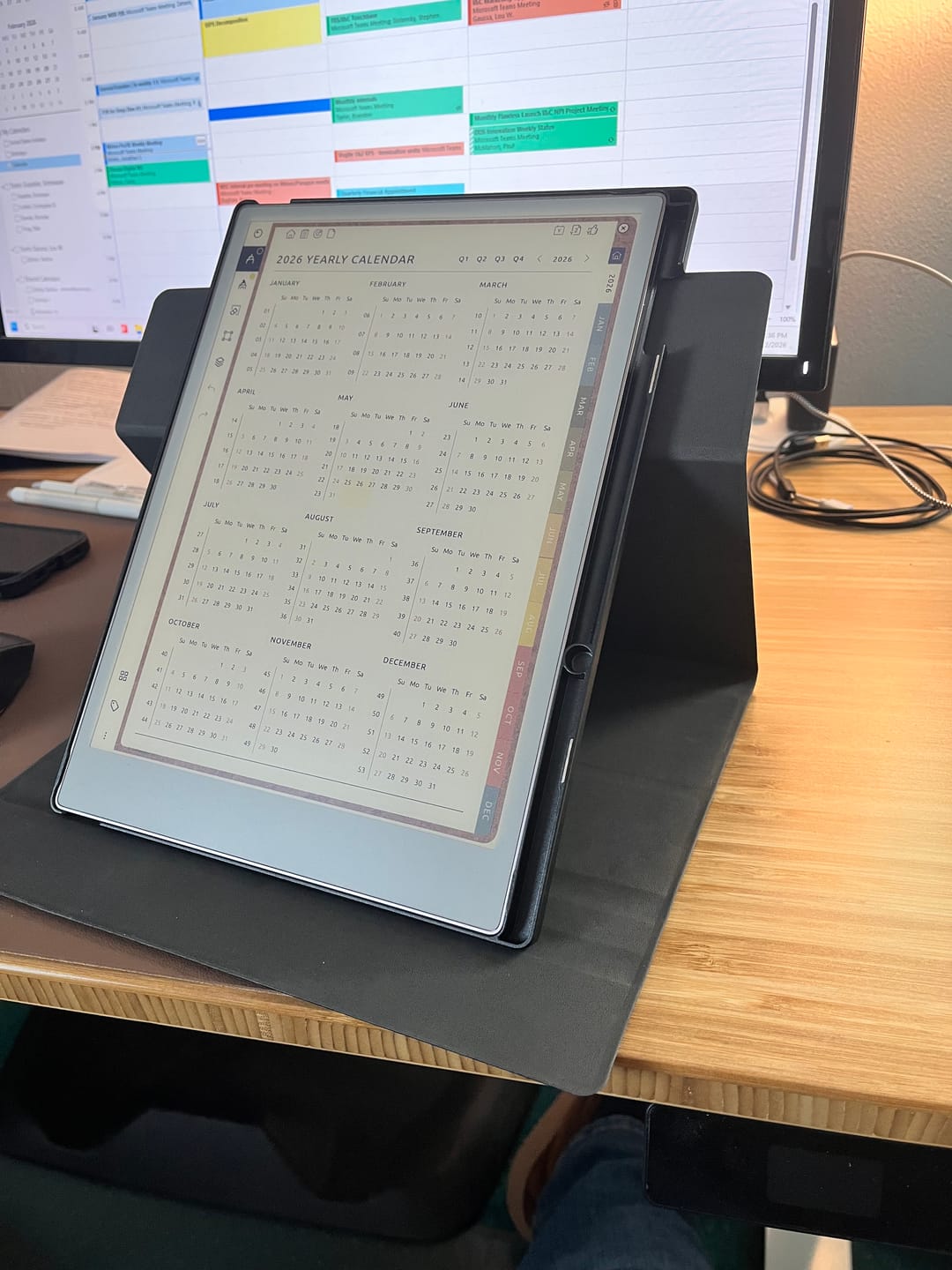 Customer photo review of Venture Series Bi-Fold Folio Case - reMarkable Paper Pro