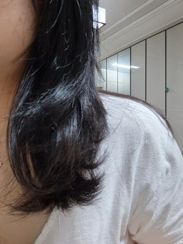 Customer photo review of SMiB Anti-Frizz & Repair Series - LactoBio Hair Mask Treatment