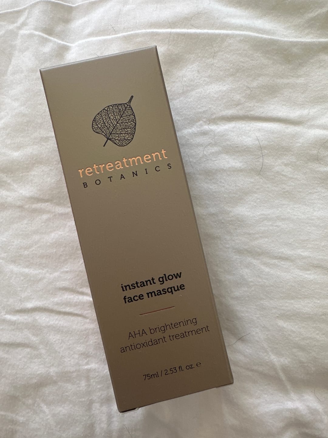 Customer photo review of Instant Glow Face Masque
