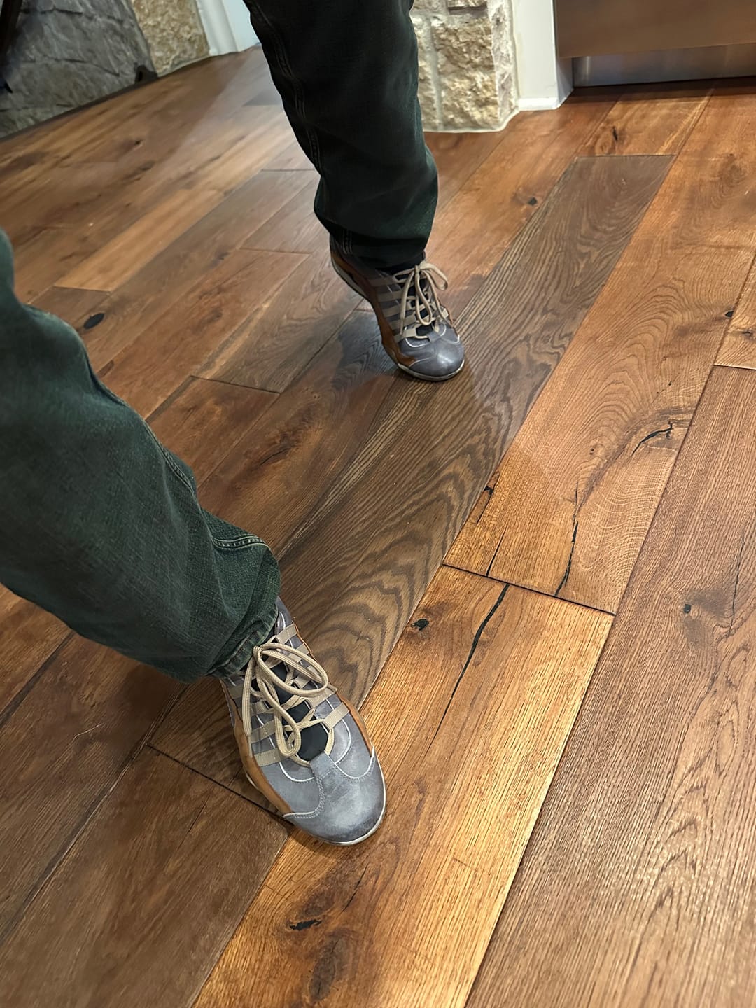 Customer photo review of Men's GrandPrix Sneaker in Cognac