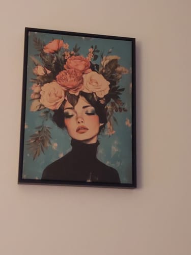 Customer photo review of Floral Muse No1 Print
