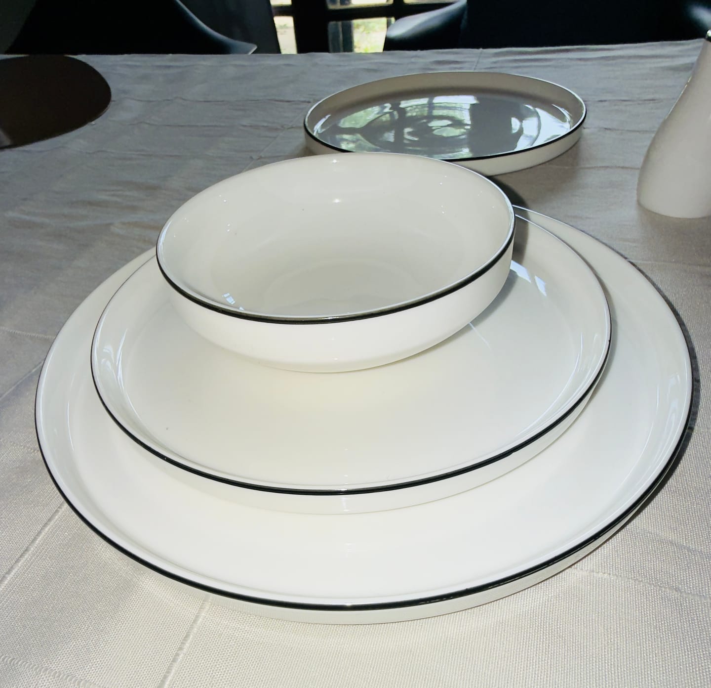 Customer photo review of Bowl Sakura White & Black De Porcelana 13 Cms
