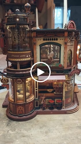 Customer video review of Dreamy Coffee Factory 3D Wooden Puzzle