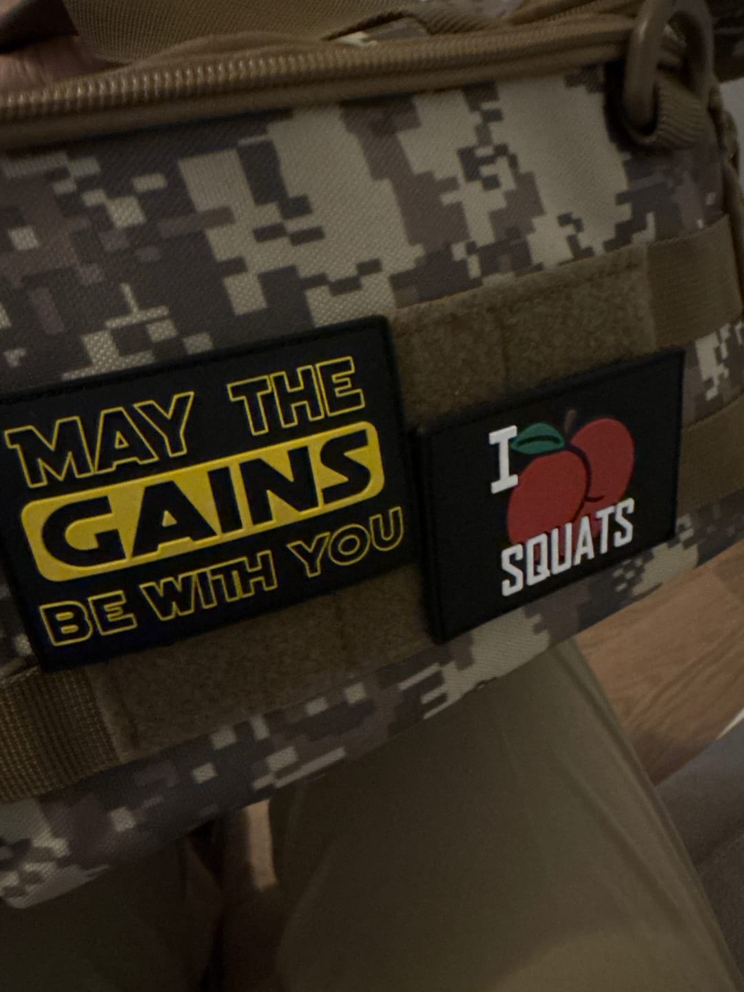 Customer photo review of Velcro Patches For Backpacks & Training-Vests