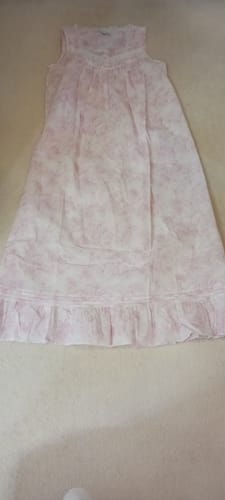 Customer photo review of The "Eileen" Blush Bloom Cotton Lawn Ballet Nightgown