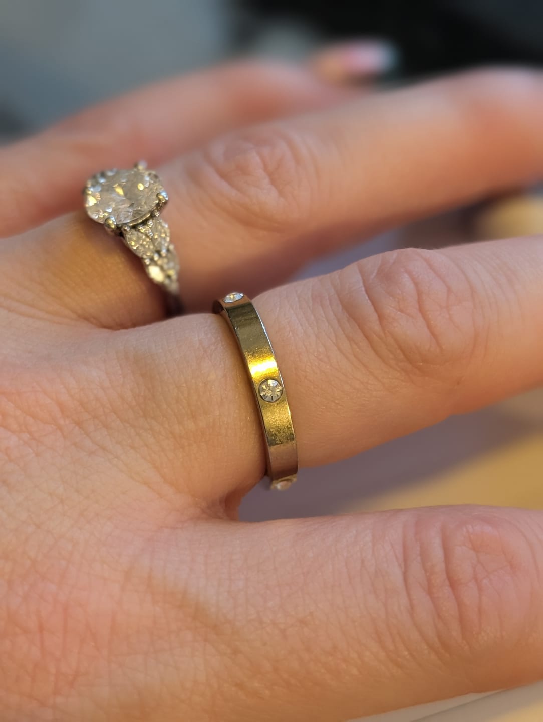 Customer photo review of Eternity Stacking Ring