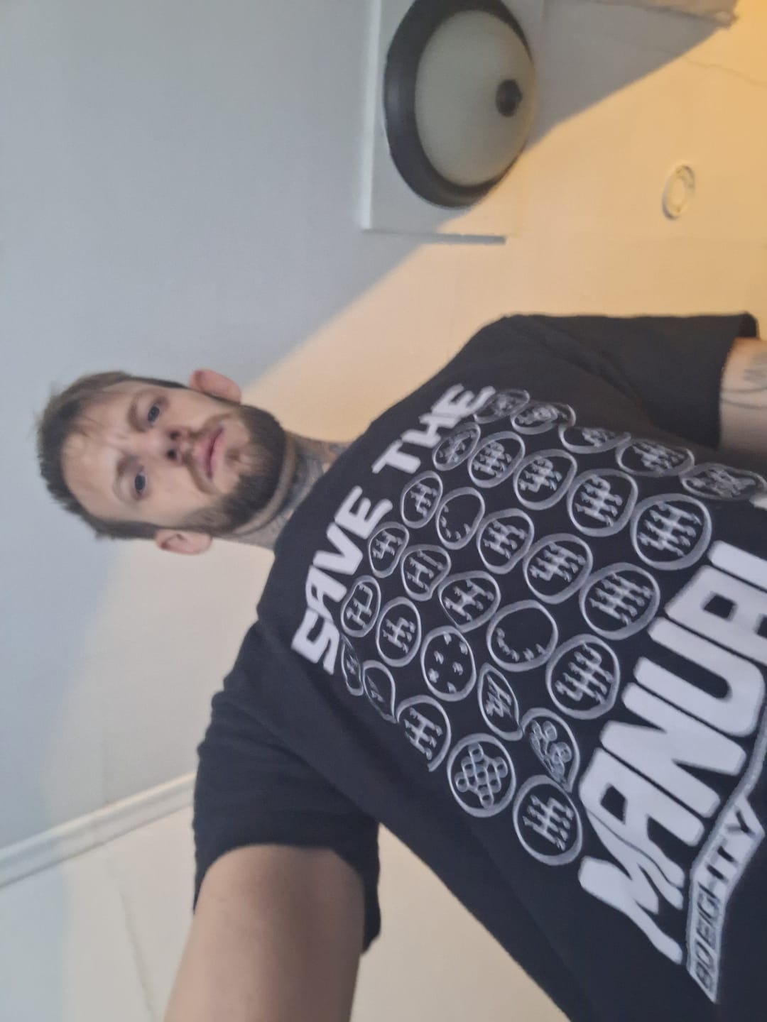 Customer photo review of 80Eighty® Save The Manuals Shirt