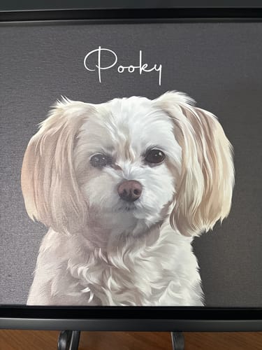 Customer photo review of Pet Art Canvas Wrap