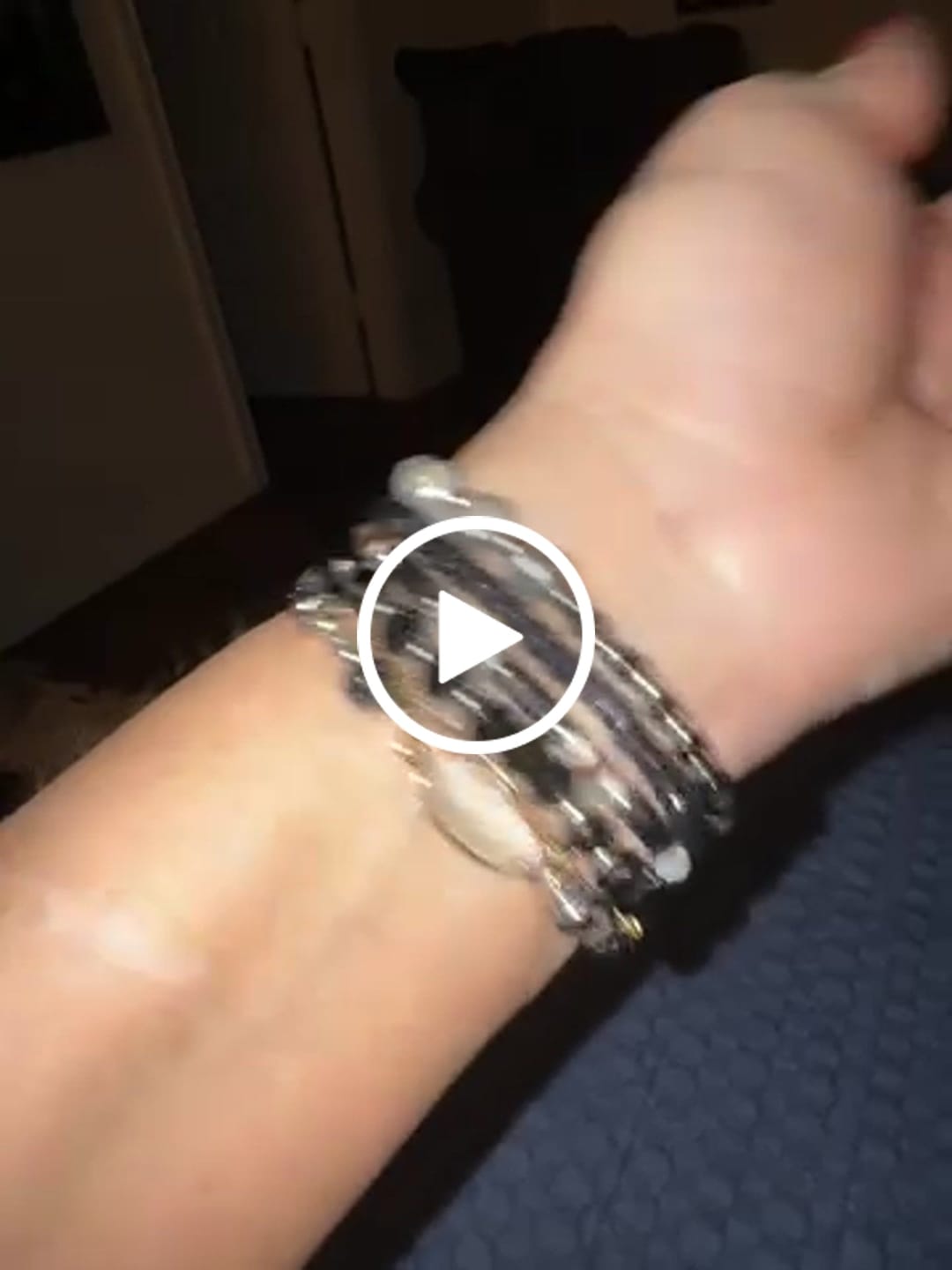 Customer video review of Ethereal Frost Stretch Apple Watch Strap