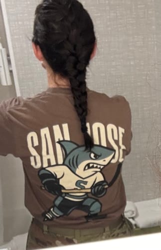 Customer photo review of San Jose Hockey v6 T-Shirt