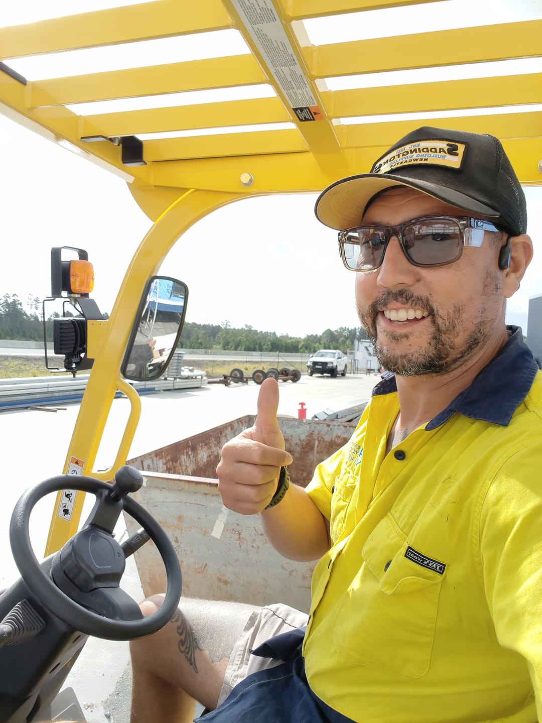 Customer photo review of Kenneth Olive Photochromic Safety Glasses