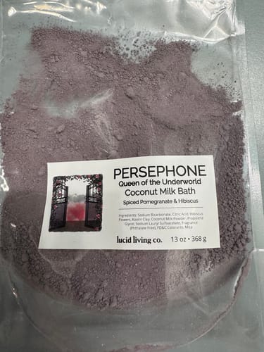Customer photo review of PERSEPHONE "Queen of the Underworld" Coconut Milk Bath