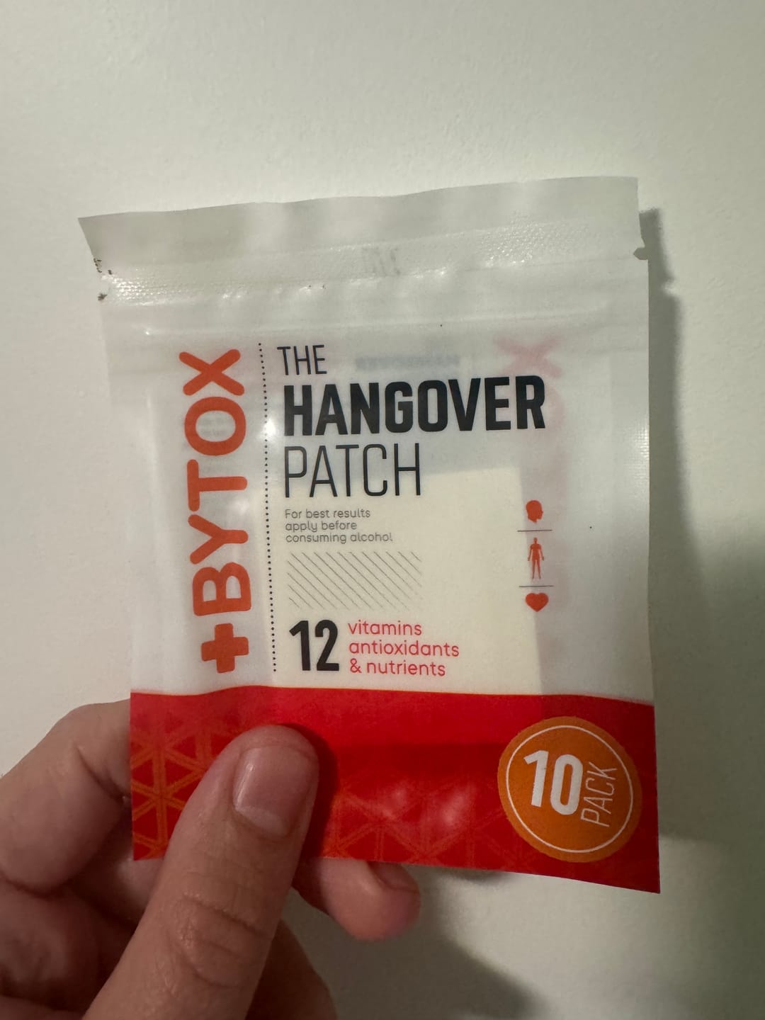 Customer photo review of BYTOX Hangover Patch