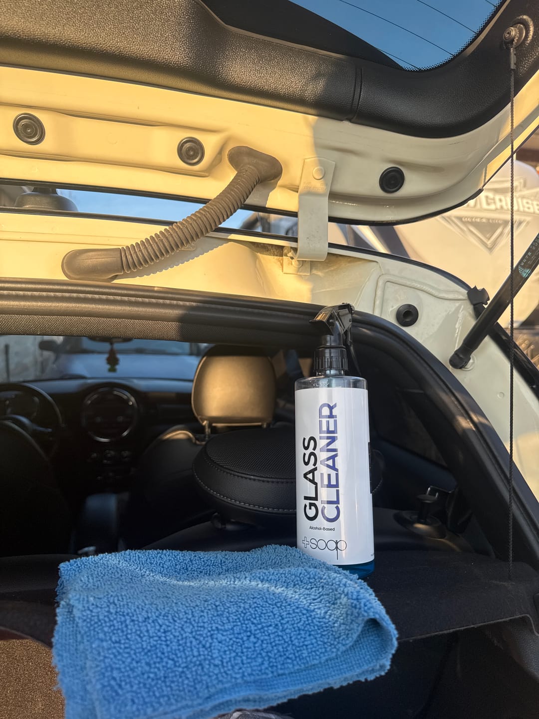 Customer photo review of +Soap Glass Cleaner