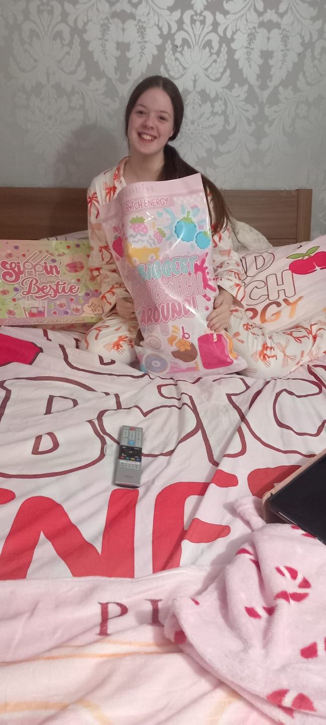Customer photo review of P. Louise The Biggest Bad Bitch Around Jelly Bag
