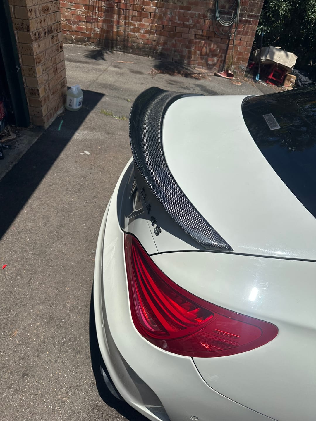 Customer photo review of Carbon Fibre Rear Trunk Boot Spoiler for Mercedes-Benz CLA Class【C117 Coupe/Sedan】13-19【PSM Style】