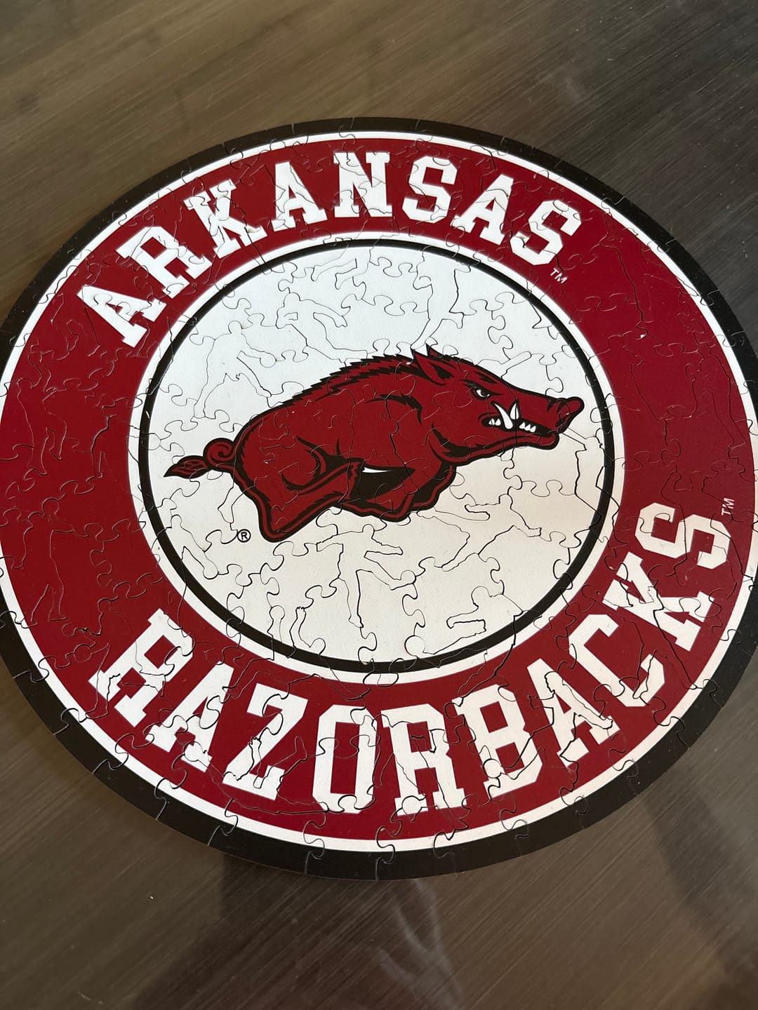 Customer photo review of University of Arkansas - Wooden Puzzle