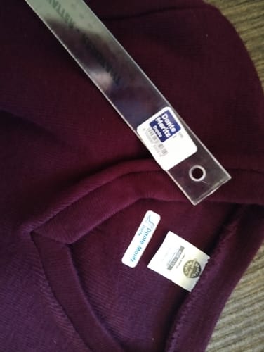 Customer photo review of Iron on Clothing Labels