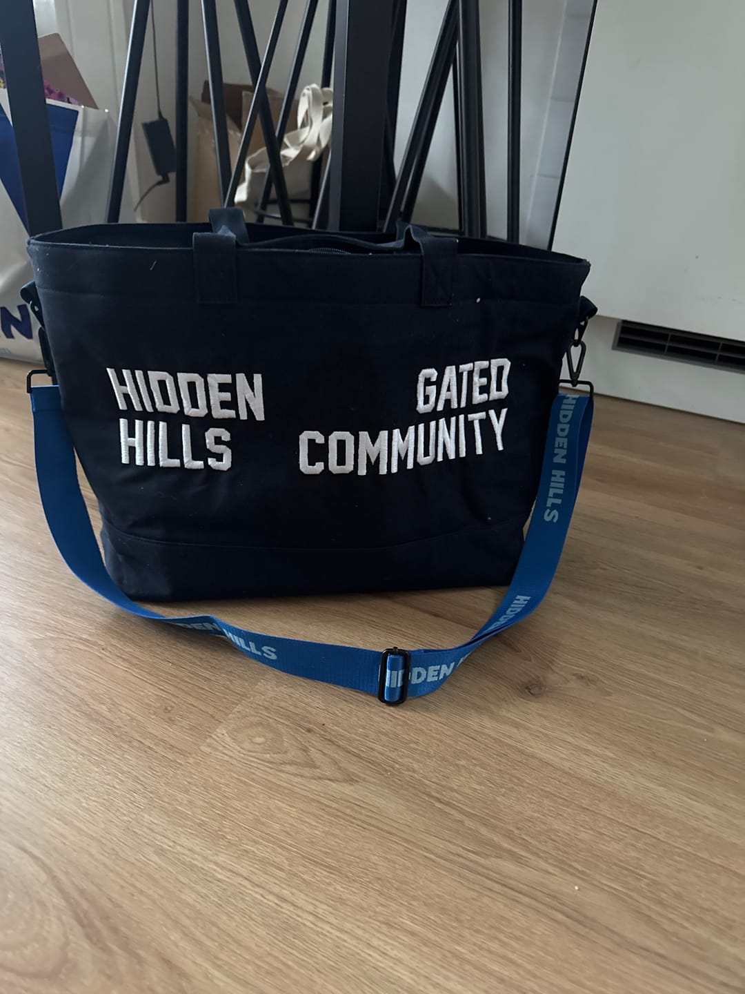 Customer photo review of GATED COMMUNITY CANVAS SHOPPER BAG