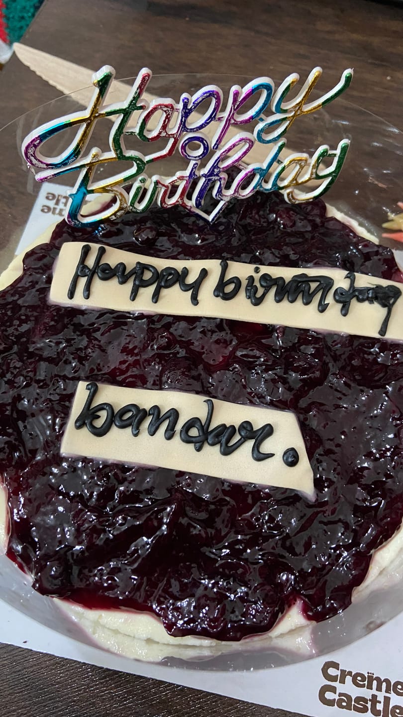 Customer photo review of Blueberry Baked Cheesecake