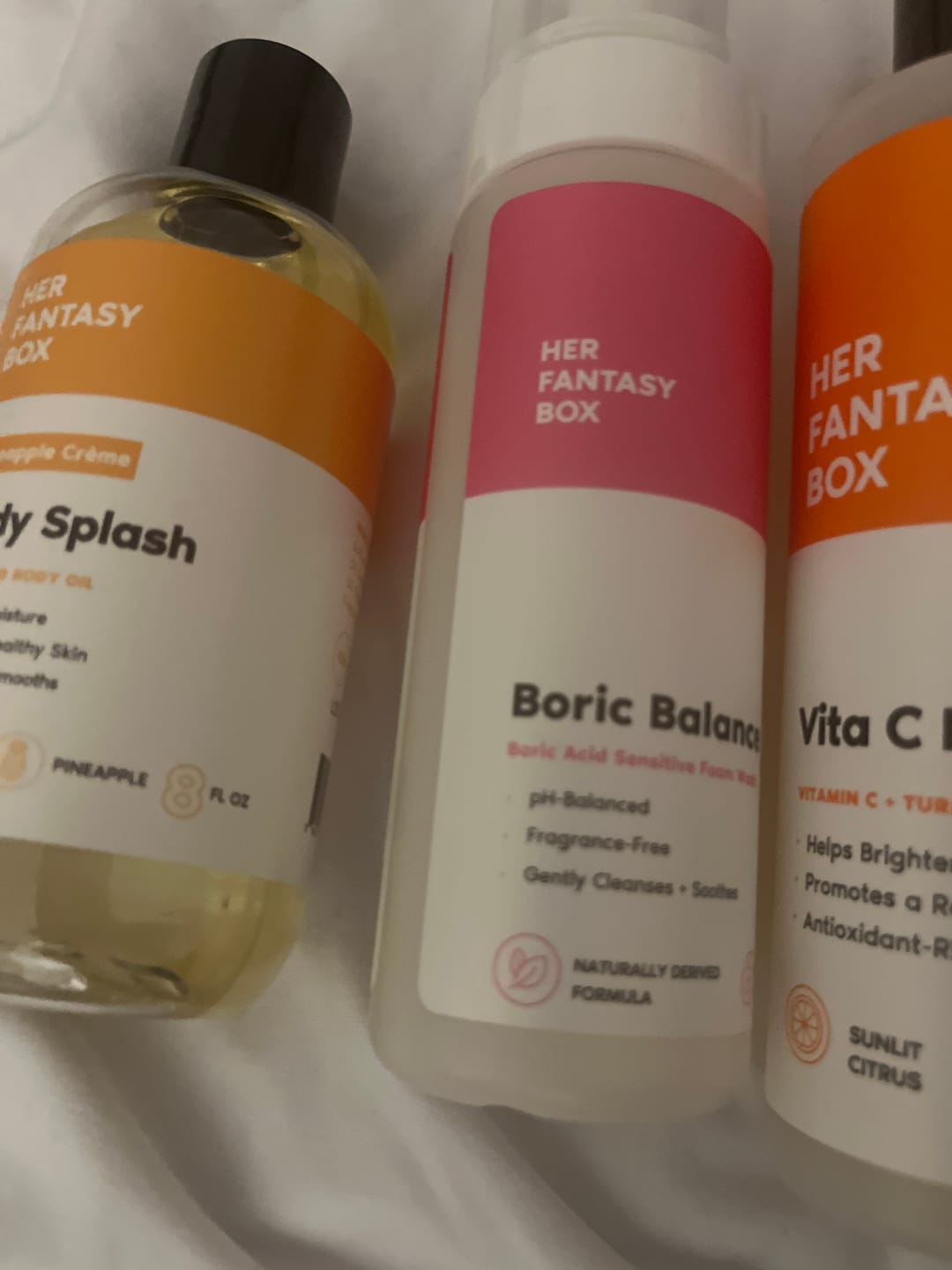 Customer photo review of Boric Balance - Sensitive Boric Acid Foam pH Wash - Natural Ingredients