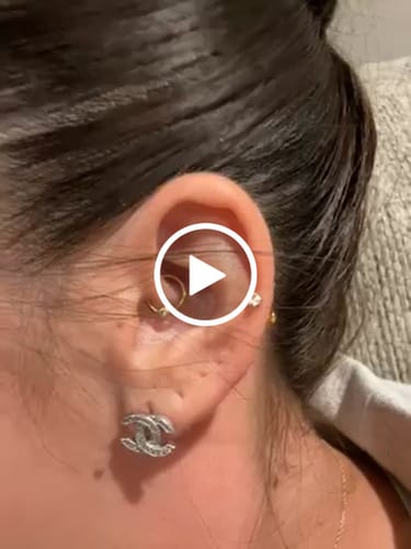 Customer video review of Women's CC Design Silver Earrings Delicate Gemstone Studs