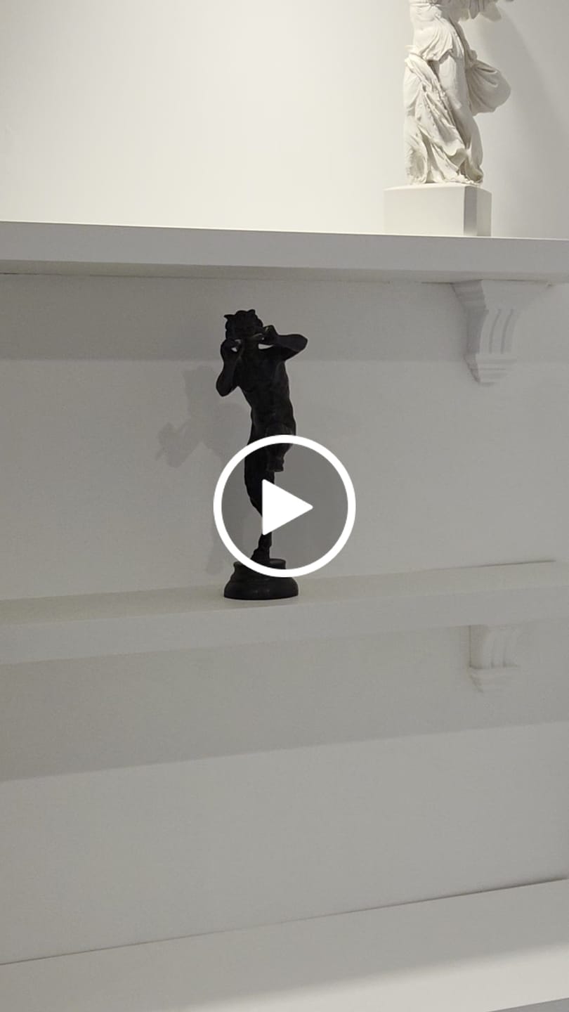 Customer video review of Fauno con pifferi in bronzo - statua 40,5 cm