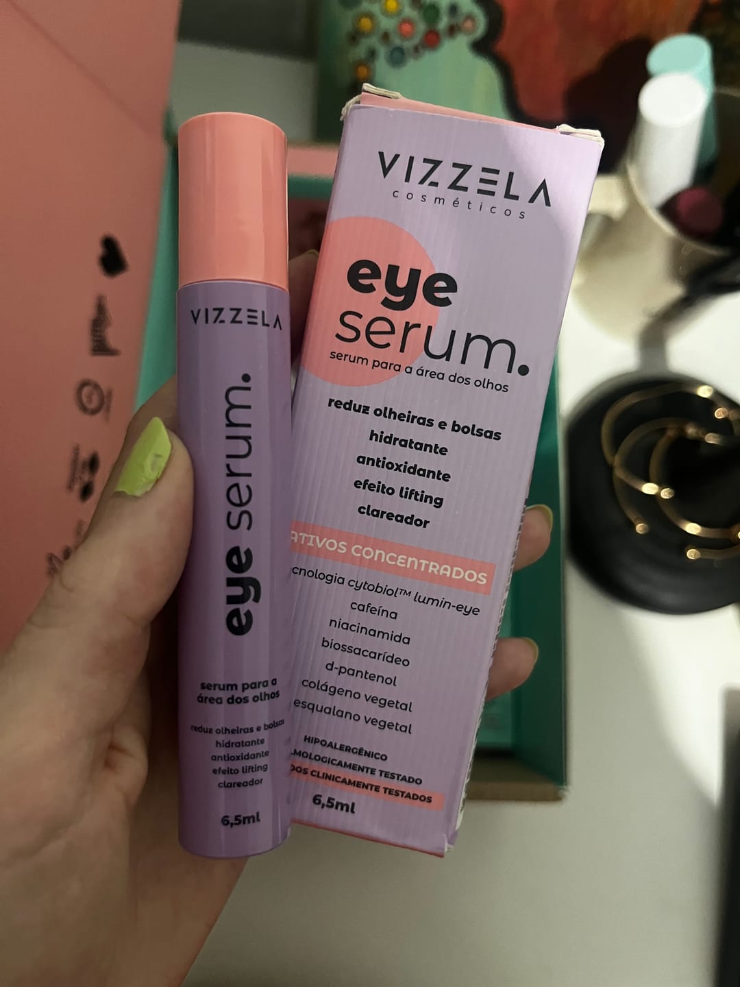 Customer photo review of Eye Serum - Vizzela