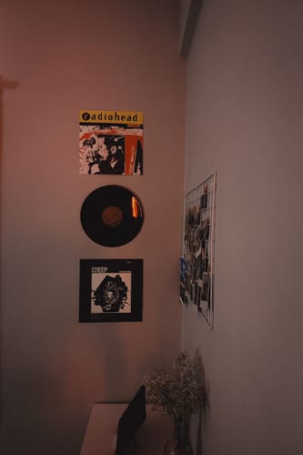 Customer photo review of CUSTOM VINYL RECORDS - WALL DECOR