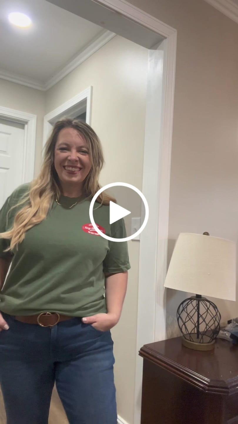 Customer video review of Helping Tiny Humans Do Big Things Retro Comfort Colors T-Shirt