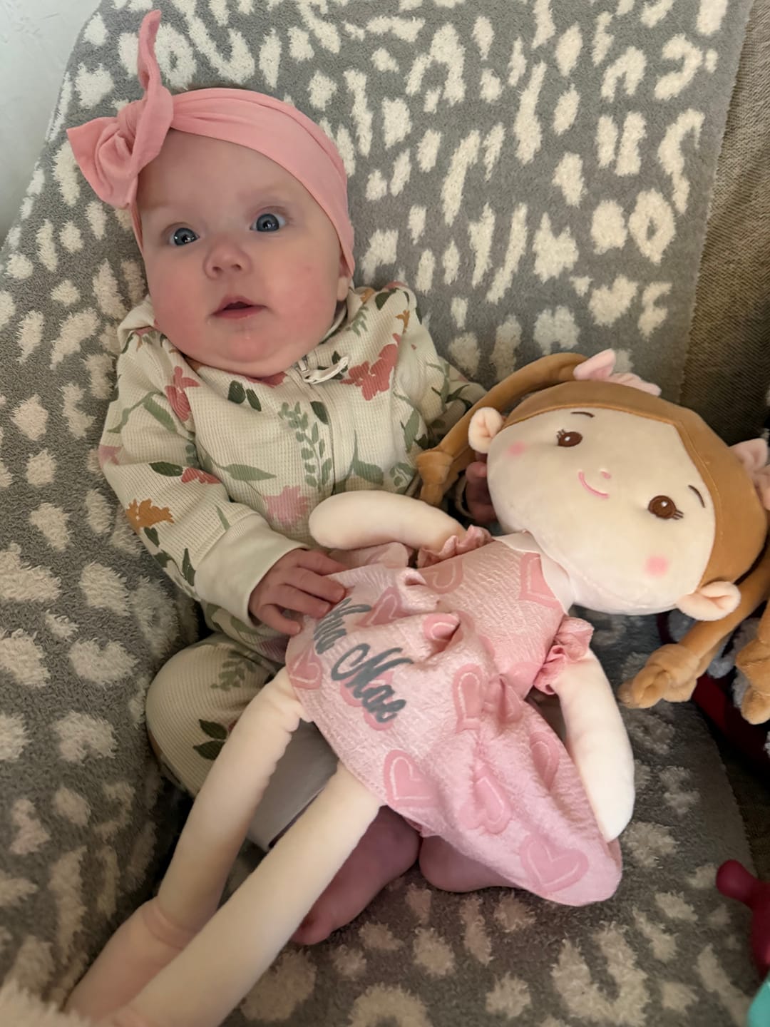 Customer photo review of Leyadoll Soft Plush Personalized Leya Doll, My First Baby Doll
