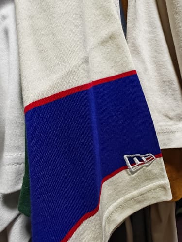 Customer photo review of New Era Multi Border Dark Royal Oversized Short Sleeves T-Shirt