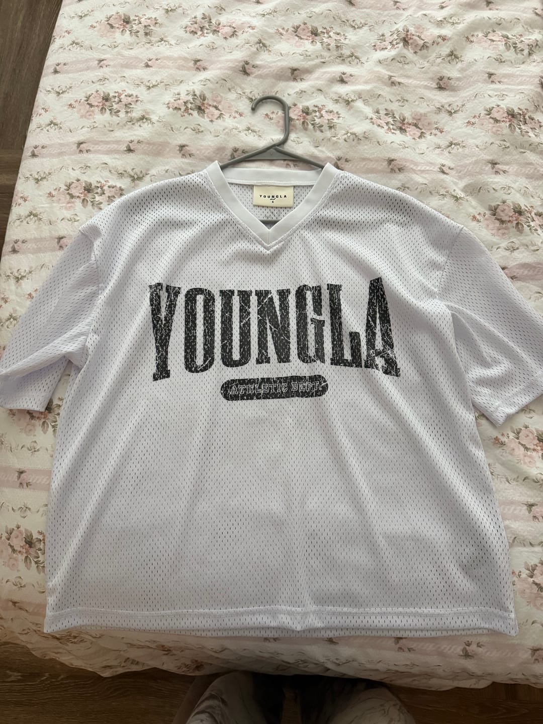 Customer photo review of 4187 - Varsity Football Cropped Jersey