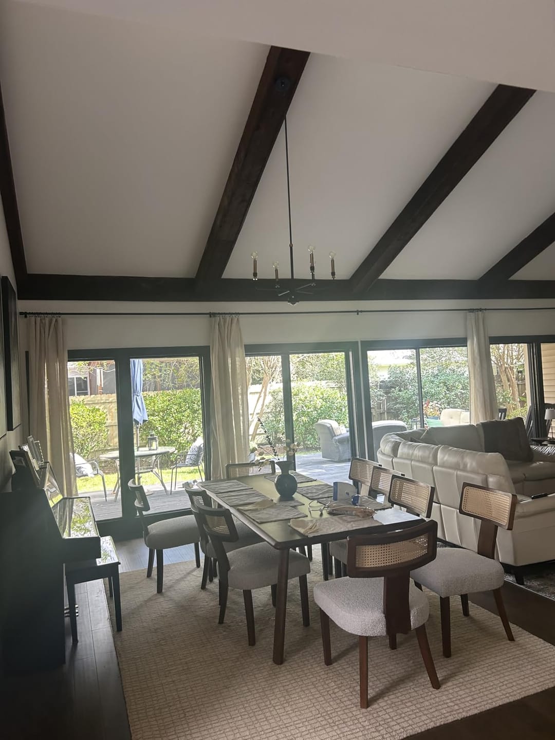 Customer photo review of Solid Linen Blend Lined Curtains
